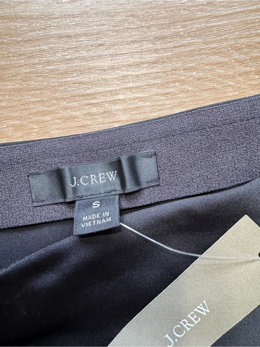 J. Crew Black Satin Bias-Cut Midi Skirt - Picture 5 of 9